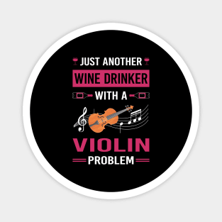 Wine Drinker Violin Magnet